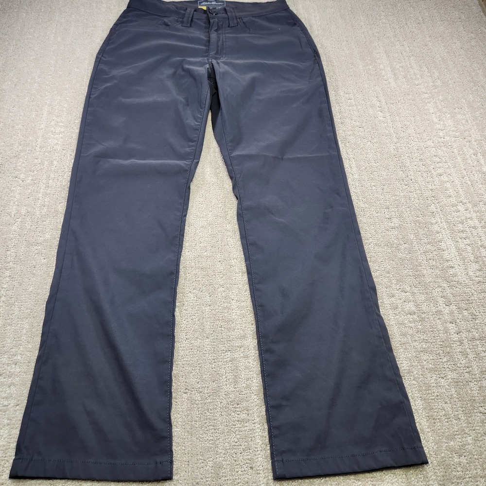 Eddie Bauer Travex‎ Pants Men 30x30 Horizon Guide Chino Gray Stretch Performance